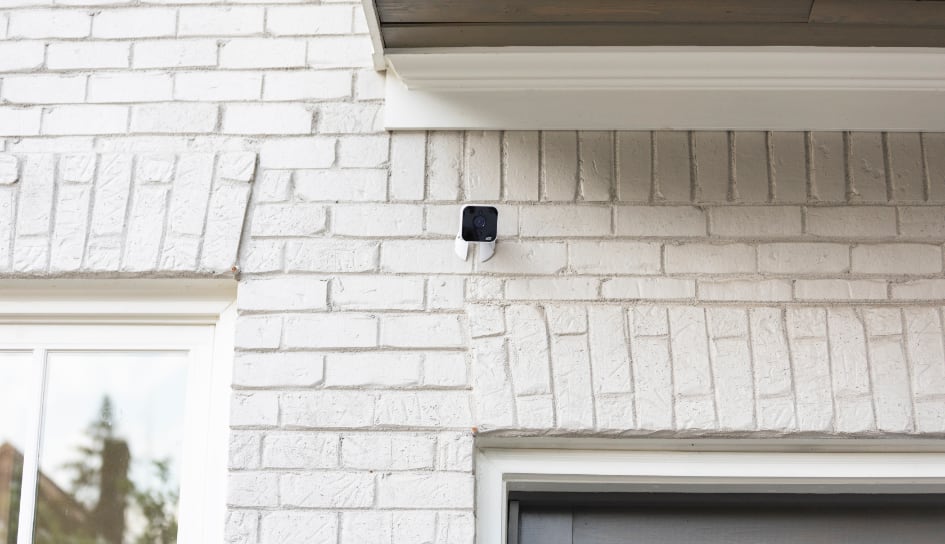 ADT outdoor camera on a Dover home